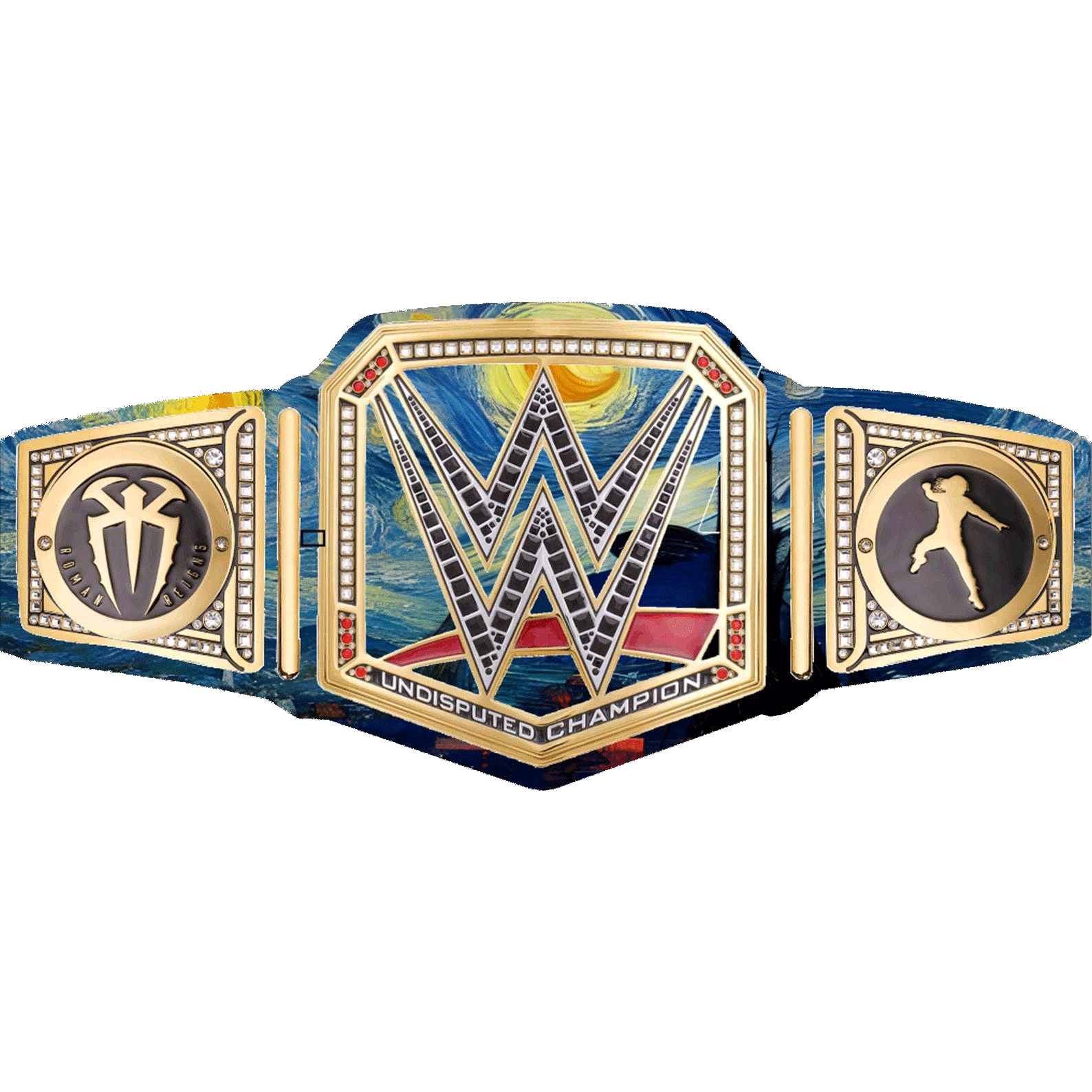 Custom Clash In Paris WWE Roman Reigns Inspired Championship Replica Wrestling Title Belt Championship Belts Online