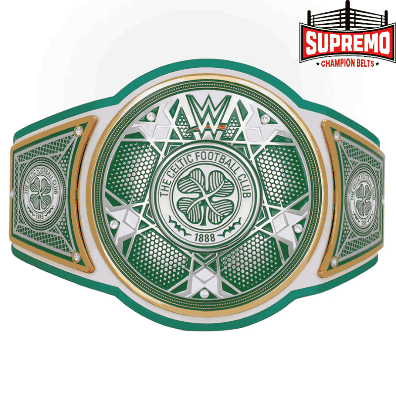 WWE x Celtic Legacy Championship Replica Title Belt, full front view
