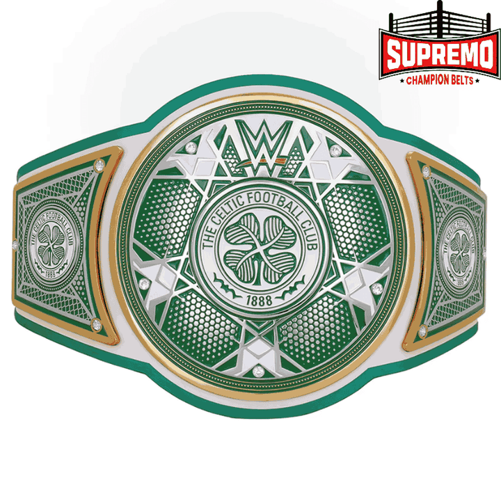WWE x Celtic Legacy Championship Replica Title Belt, full front view