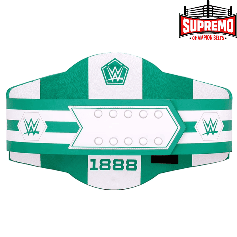 Reverse side of Celtic WWE Legacy title belt with club founding year