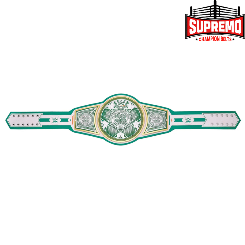 Close-up of polyurethane strap on Celtic Legacy replica title belt