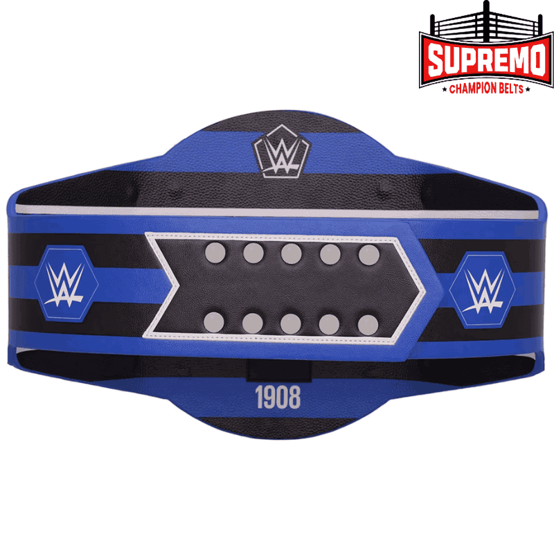 Reverse side of Inter Milan WWE Legacy title belt showing club founding year 1908