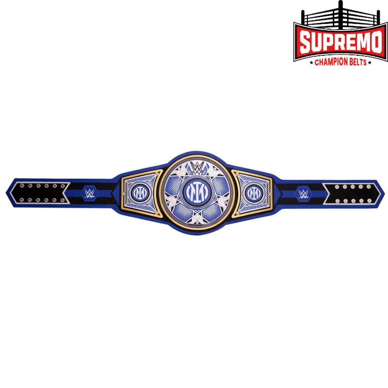 Polyurethane strap and plates of WWE x Inter Milan Legacy replica title belt