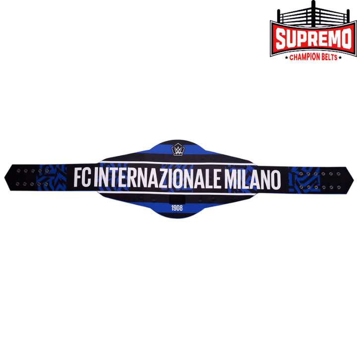 Inter Milan WWE Legacy championship belt in Inter colors, adult-size replica