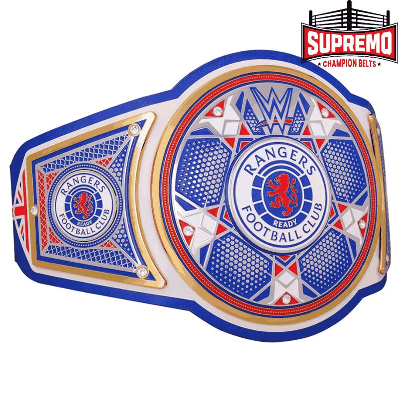 WWE x Rangers FC replica belt side plates