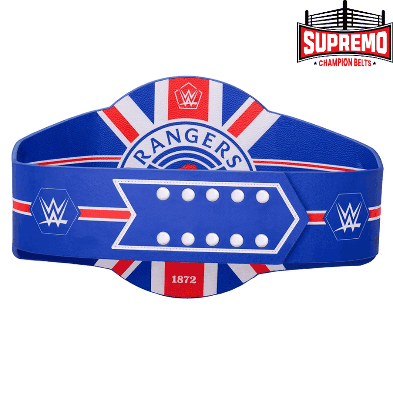 Back of Rangers FC Legacy Championship Belt with founding year