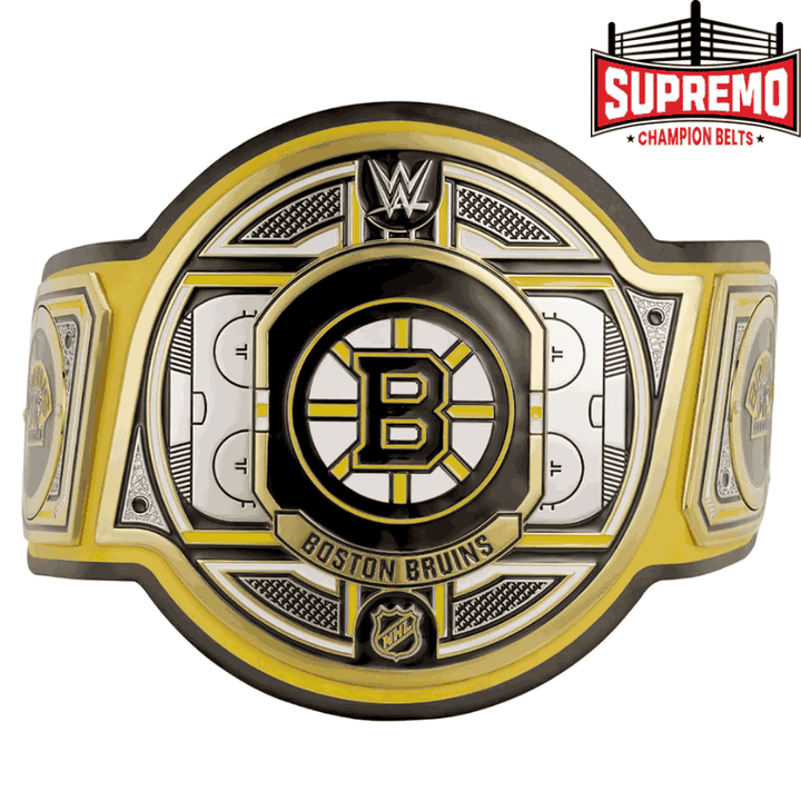 Boston Bruins WWE Legacy Title Belt replica front view