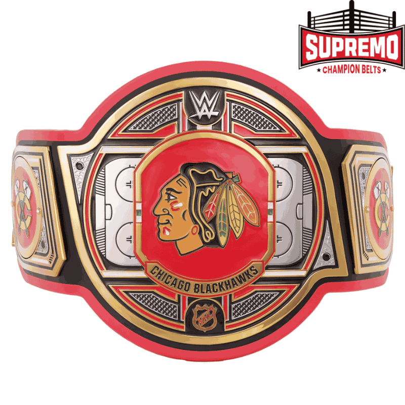 Chicago Blackhawks WWE Legacy Title Belt replica, front view