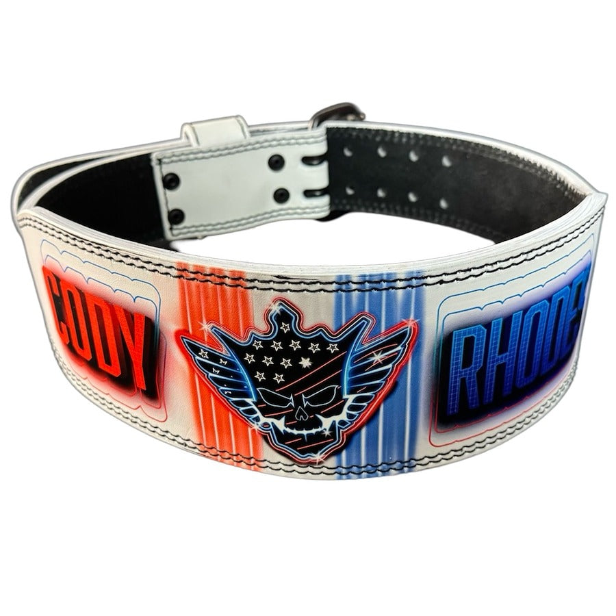 Cody Rhodes WWE Autographed White 2024 Survivor Series: WarGames Weight Lifting Belt Championship Belts Online