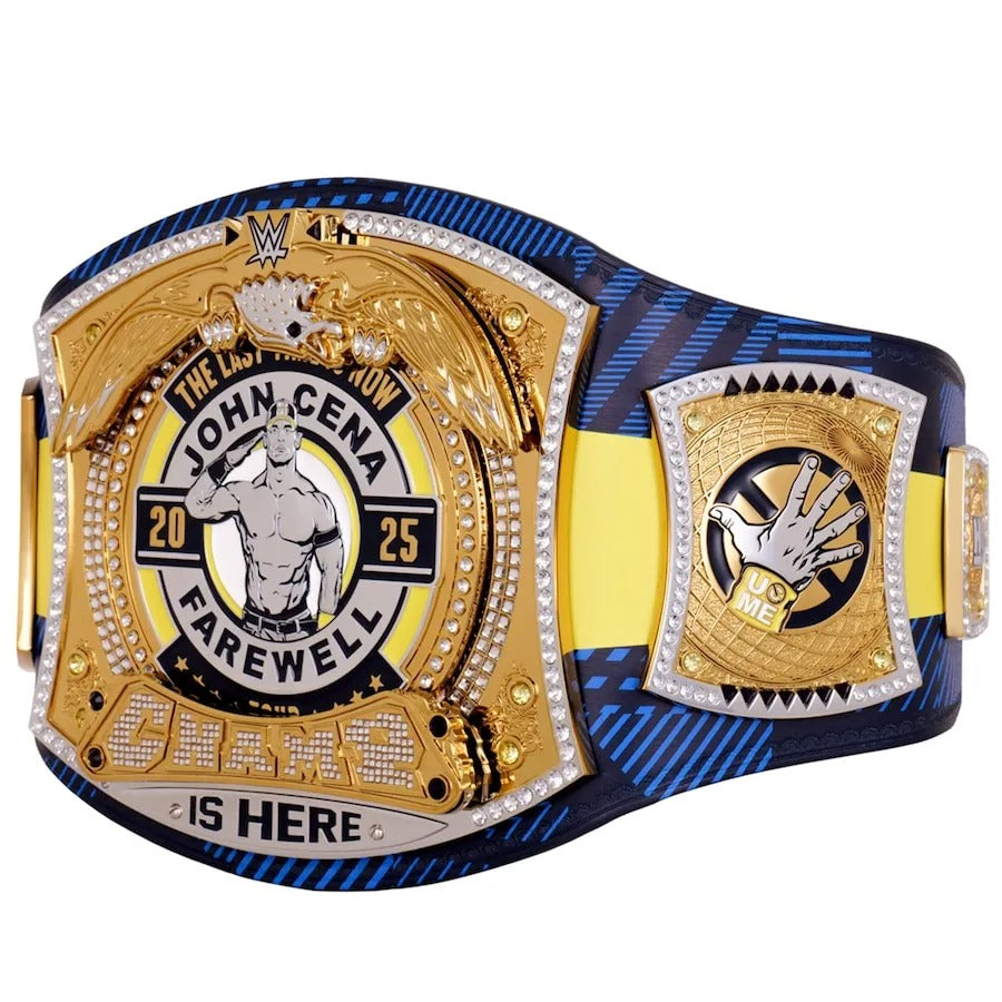John Cena Farewell Tour 2025 Glasgow Spinner Championship Replica Title Belt Championship Belts Online