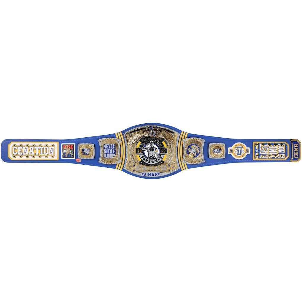 John Cena WWE Autographed Farewell Tour 2025 Boston Replica Title Belt - Limited Edition of 50 Championship Belts Online