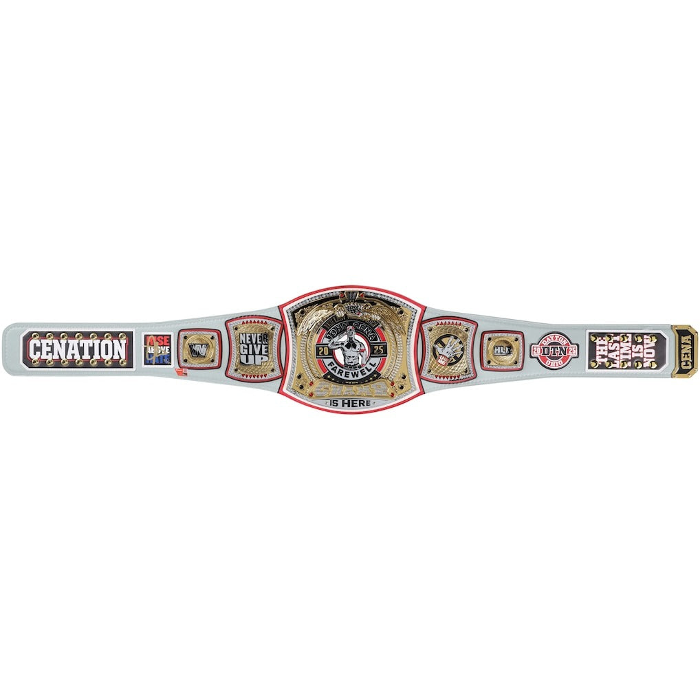 John Cena WWE Autographed Farewell Tour 2025 San Diego Replica Title Belt - Limited Edition of 25 Championship Belts Online