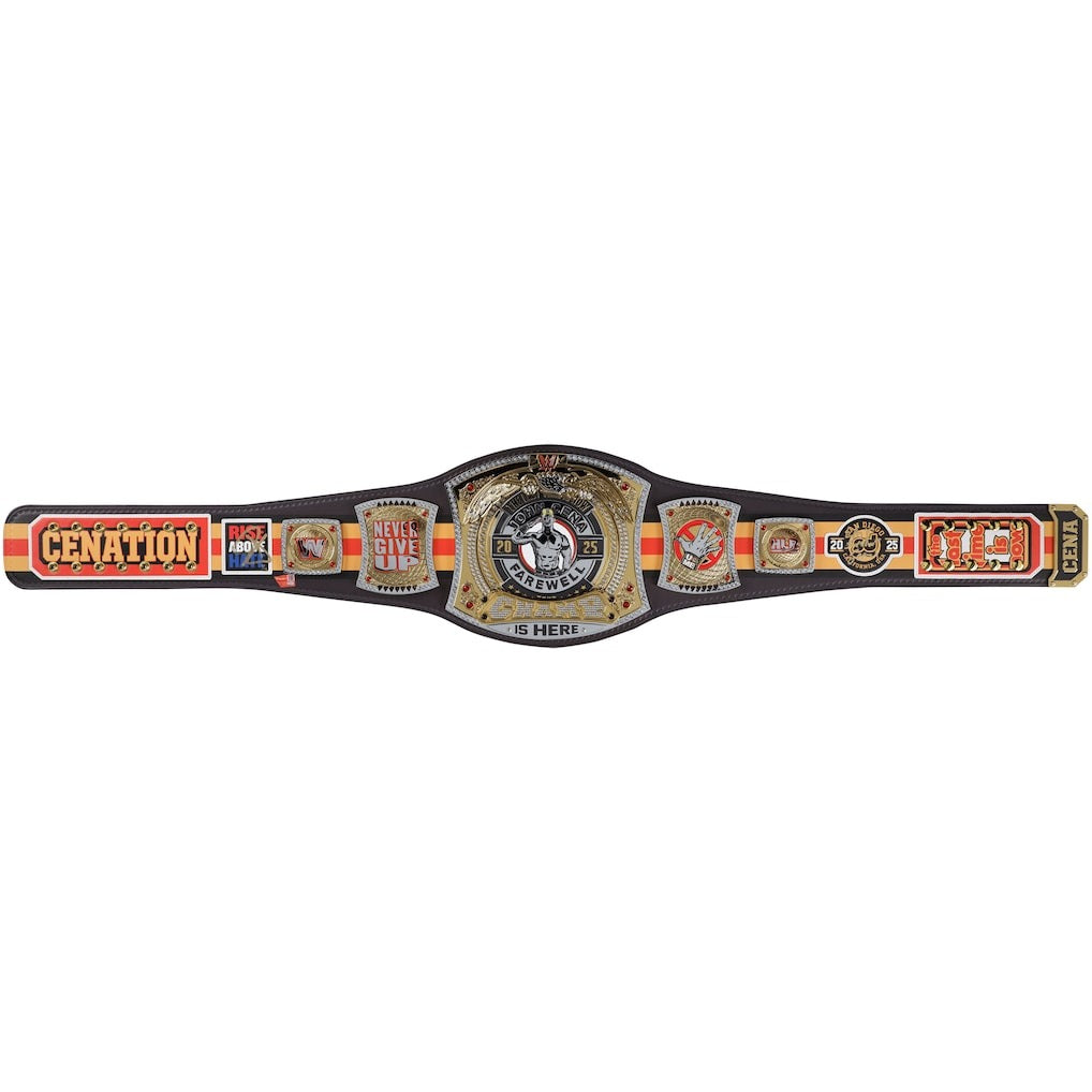 John Cena WWE Autographed Farewell Tour 2025 New York City Replica Title Belt Championship Belts Online