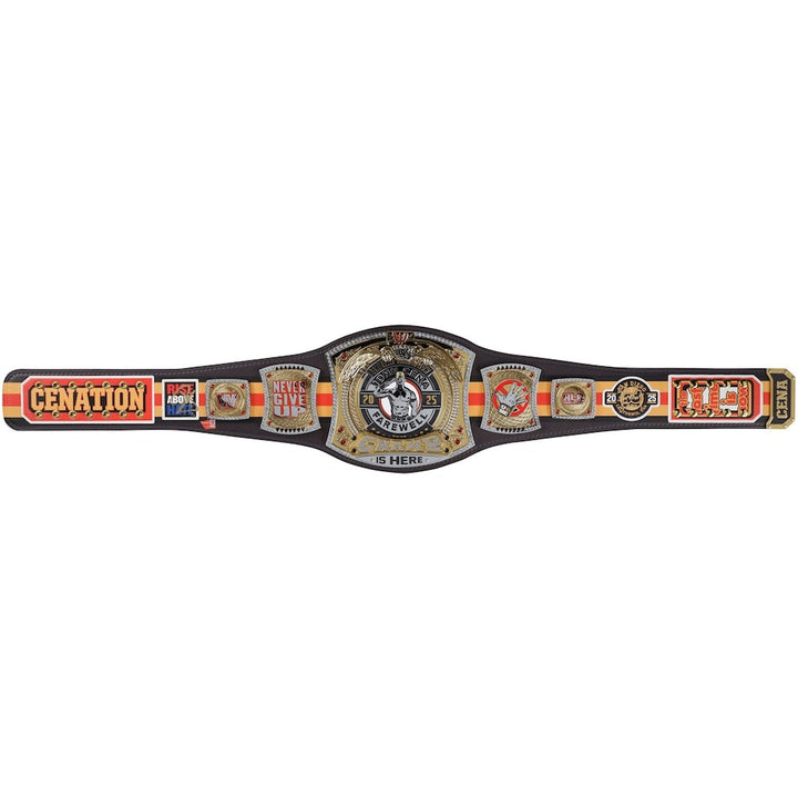 John Cena WWE Autographed Farewell Tour 2025 New York City Replica Title Belt Championship Belts Online