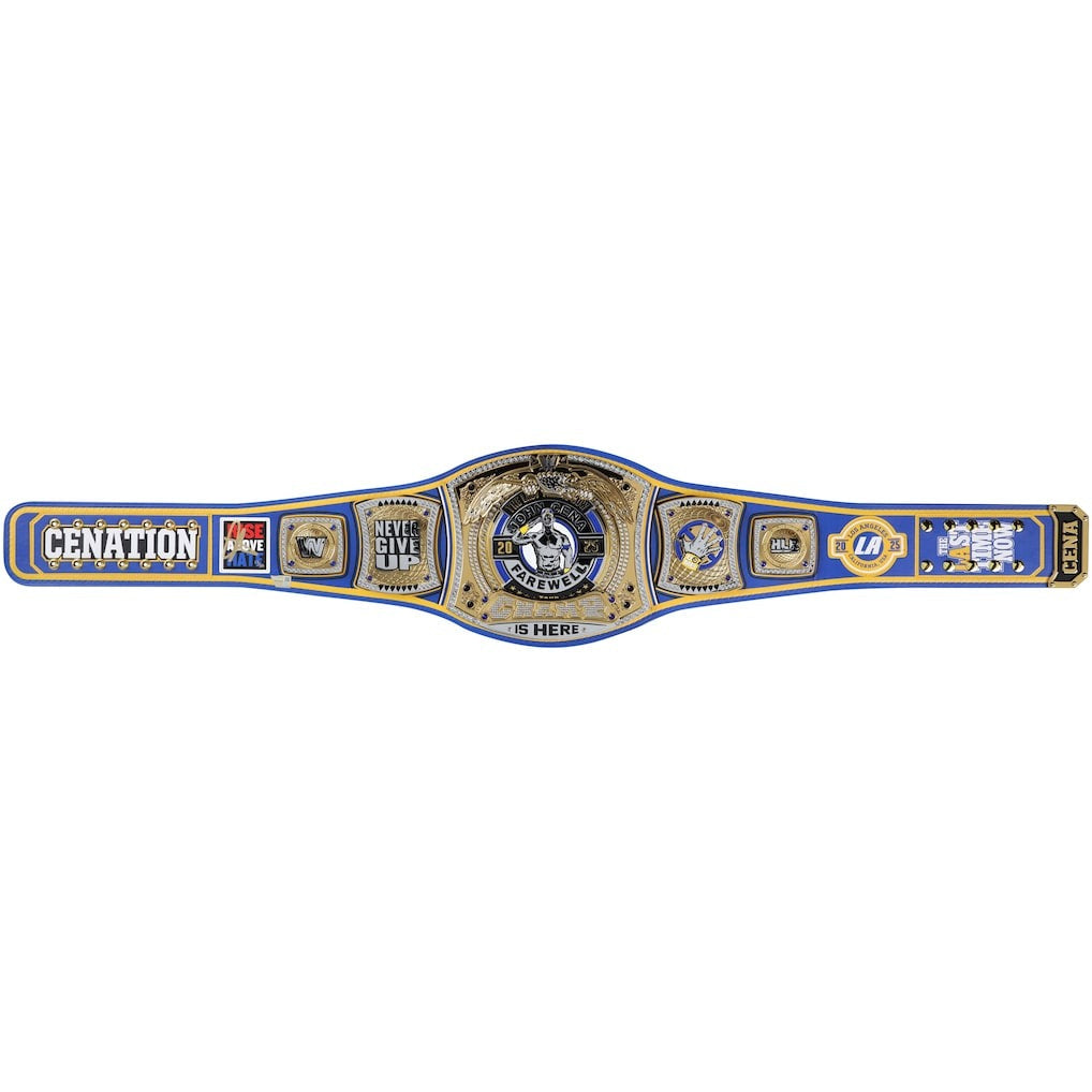 John Cena WWE Autographed Farewell Tour Money In The Bank 2025 Los Angeles Replica Title Belt Championship Belts Online