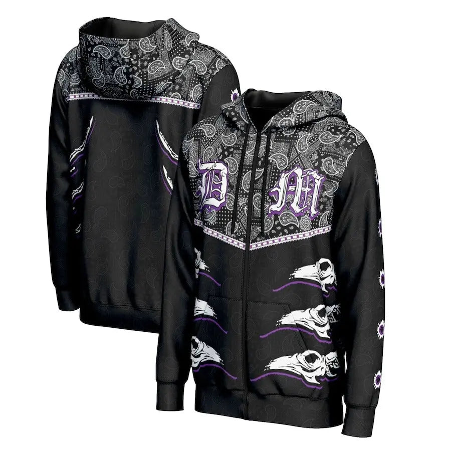 Men's Prosphere Black Dominik Mysterio Hoodie Championship Belts Online
