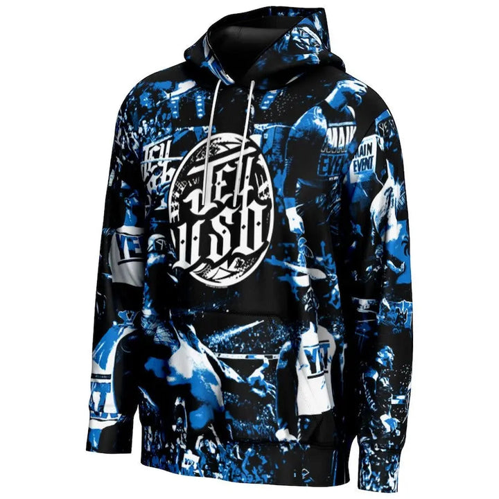 Men's Prosphere Black Jey Uso Crown Hoodie Championship Belts Online