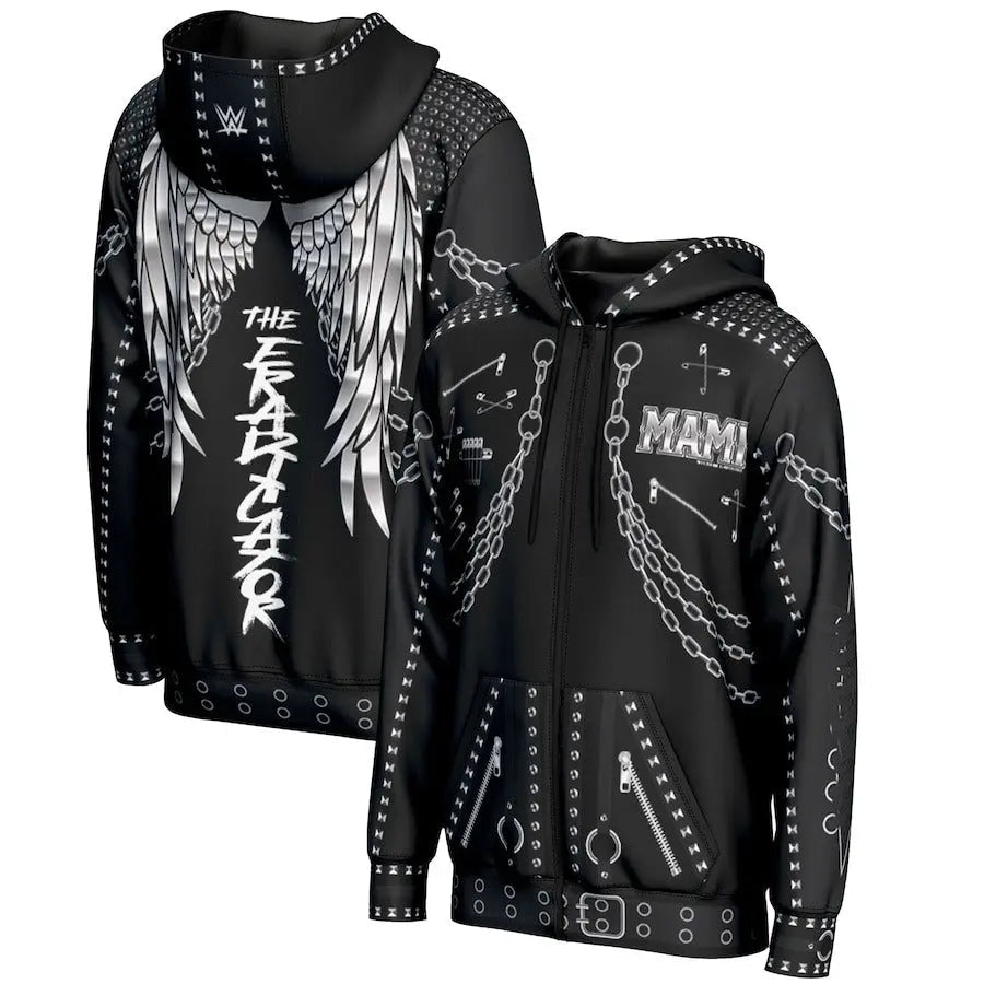Men's Prosphere Black Rhea Ripley Hoodie Championship Belts Online