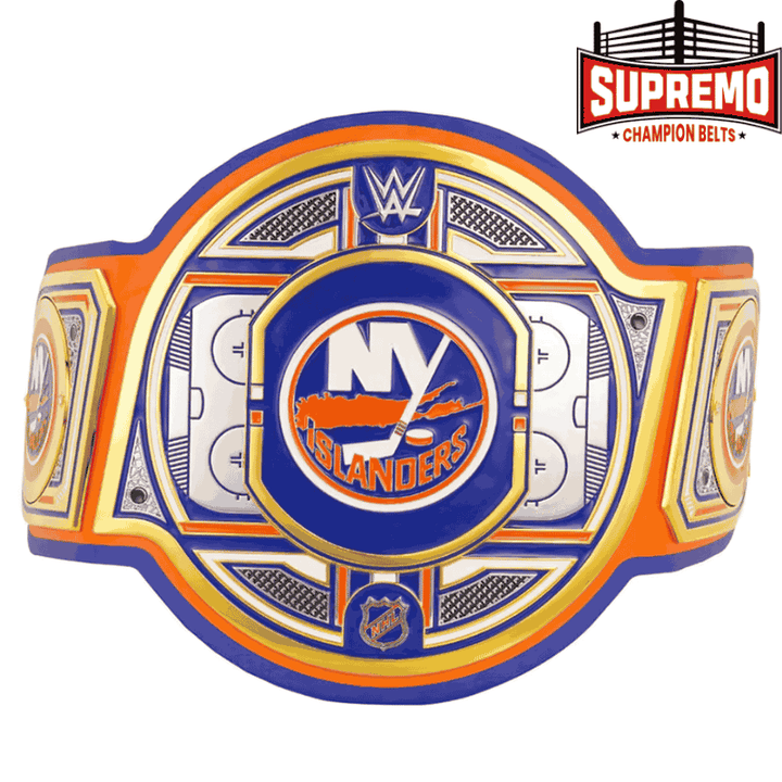 New York Islanders WWE Legacy Title Belt replica front view