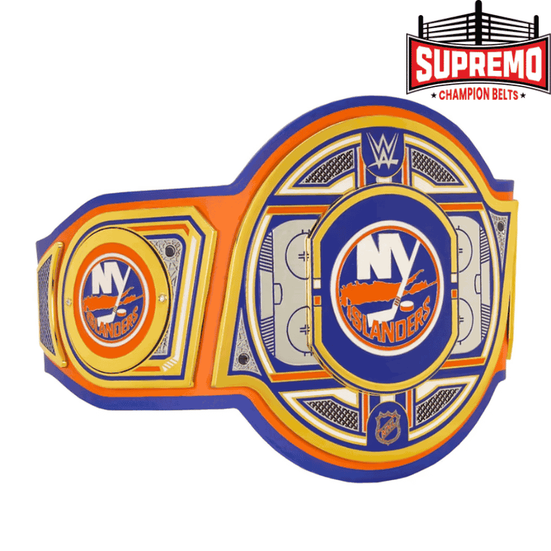 Zinc alloy side plates on Islanders title belt replica