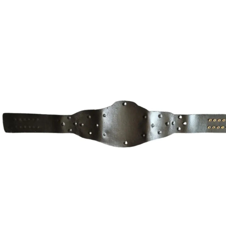 Black leather ROH World Tag Team Title replica belt blank without plates from Championship Belts Online