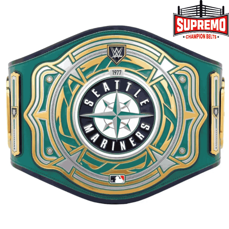 Seattle Mariners WWE Legacy Title Belt replica – front view