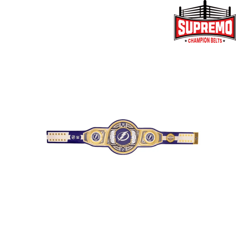 Full-size Tampa Bay Lightning championship belt, 51-inch strap