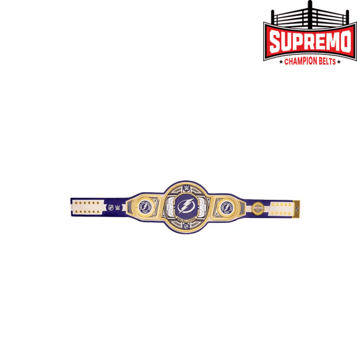Full-size Tampa Bay Lightning championship belt, 51-inch strap