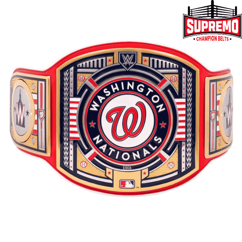 Washington Nationals WWE Legacy Title Belt replica, front view