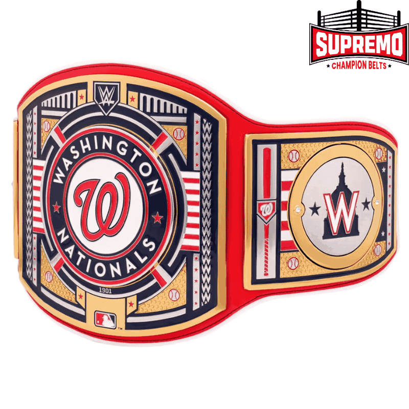 Nationals WWE championship belt main plate and side plates