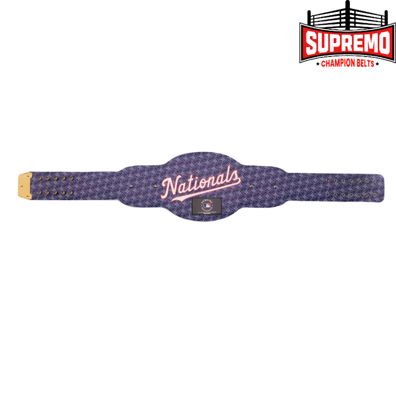 Nationals WWE belt strap with snap fasteners