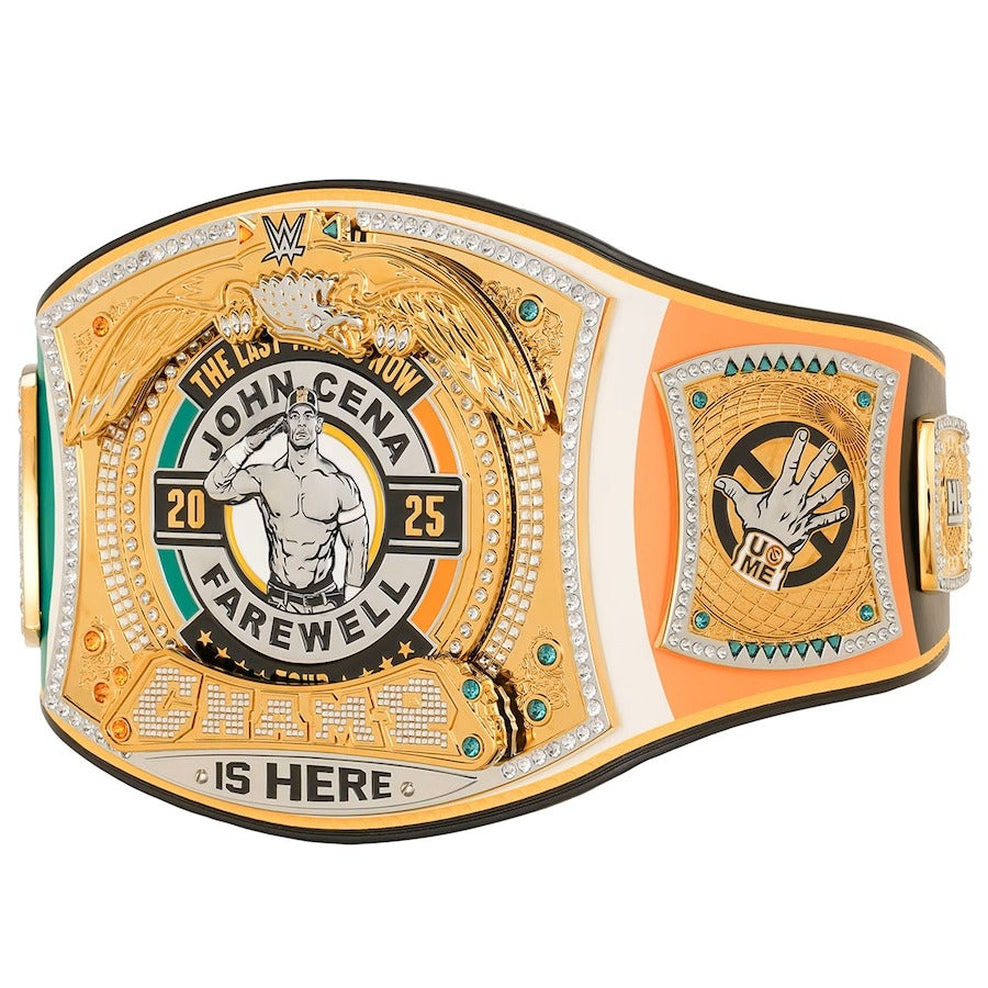 WWE John Cena Farewell 2025 Dublin Spinner Championship Replica Title Belt Championship Belts Online