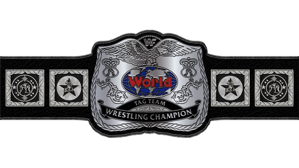 WWF World Tag Team Championship Belt Two Belts